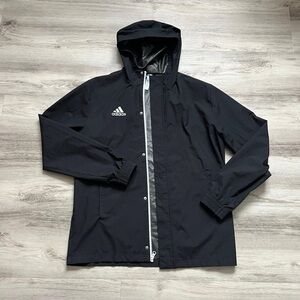 Adidas Men's black windbreaker Jacket with Hood